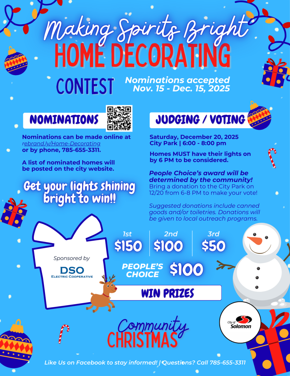 2025 Community Christmas Home Decorating Contest Flyer