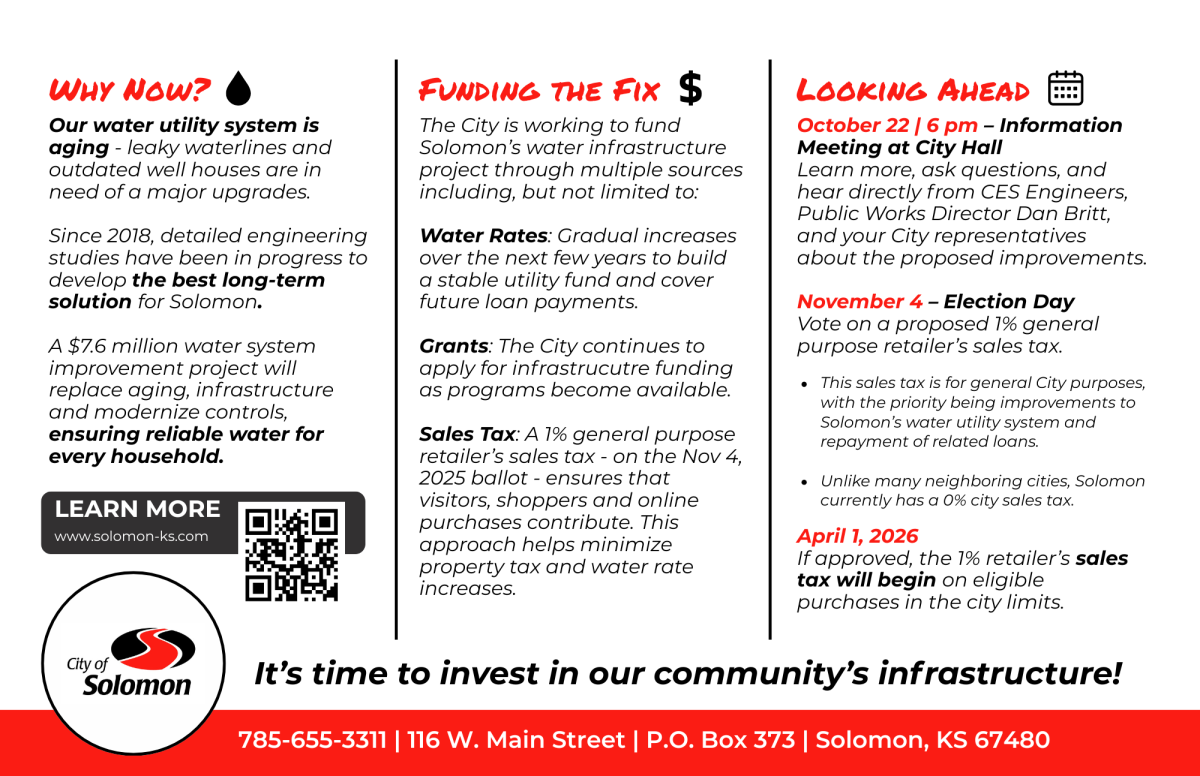 Water Utility System Infrastructure Info - Back